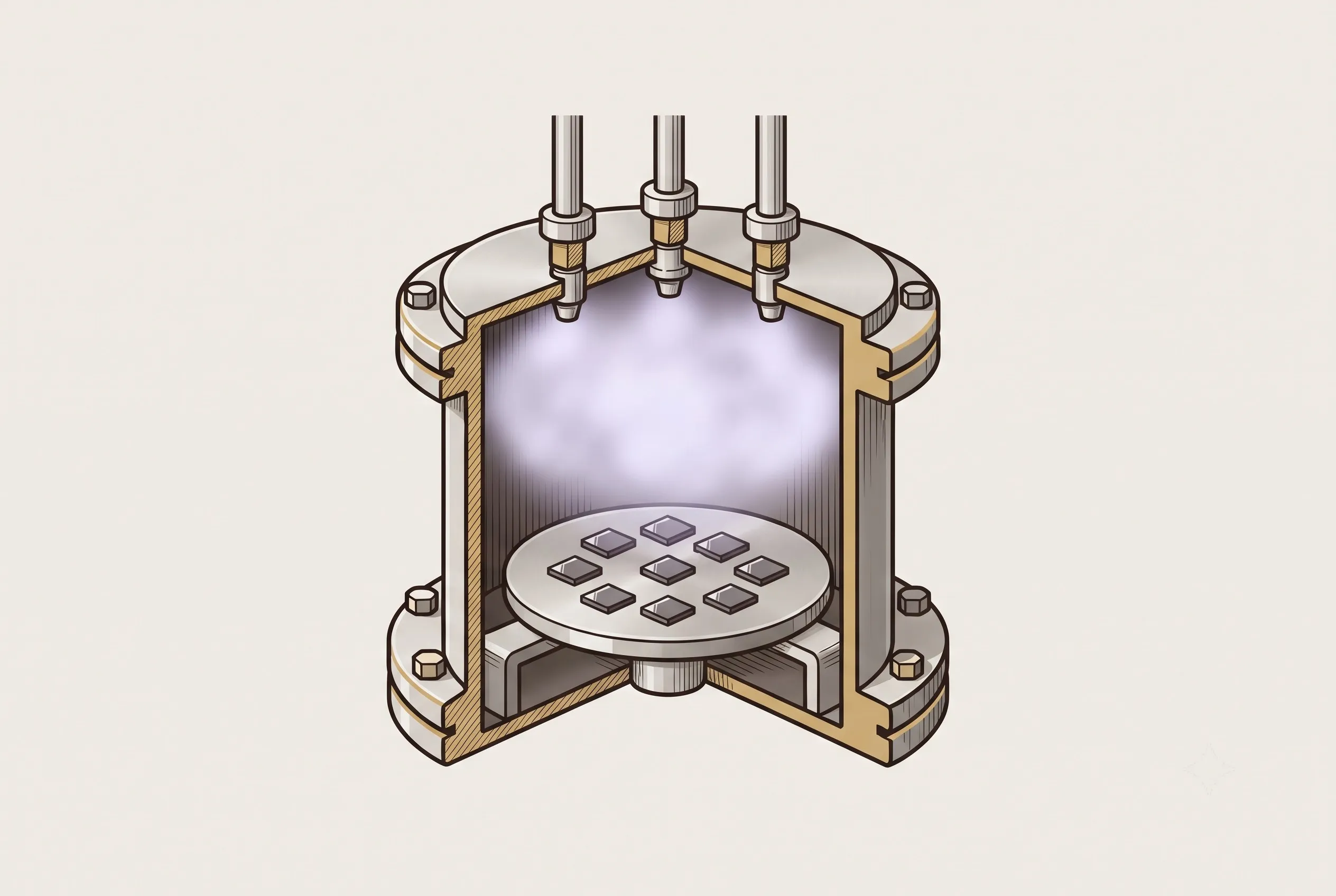 A laboratory-grown diamond crystal.