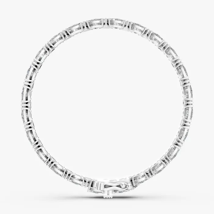 Trillion tennis bracelet, view 2