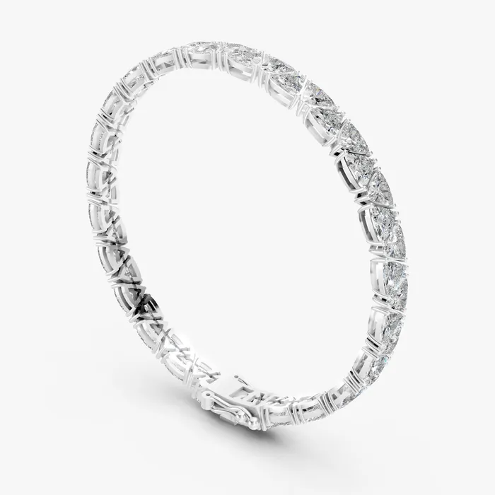 Trillion tennis bracelet, view 3
