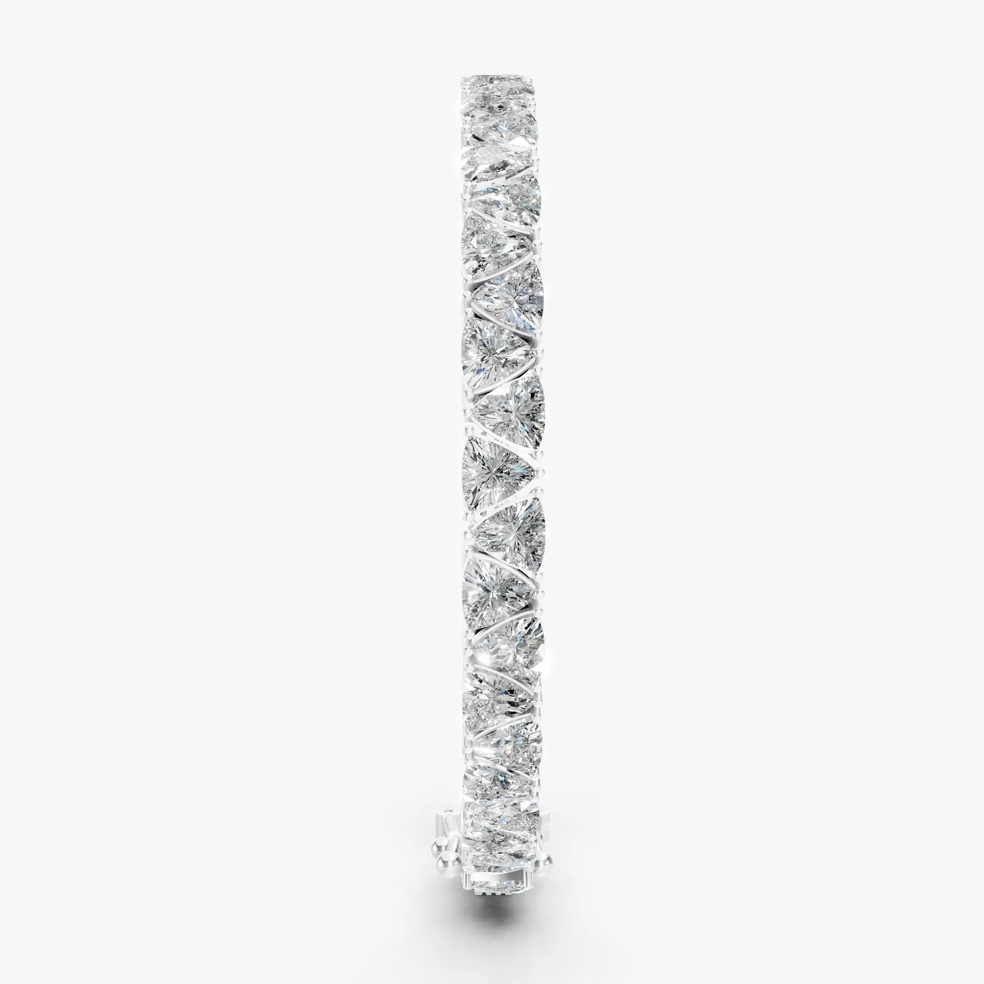 Trillion tennis bracelet, view 4, enlarged