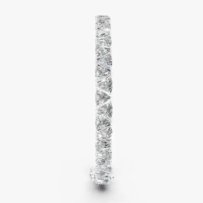 Trillion tennis bracelet, view 4