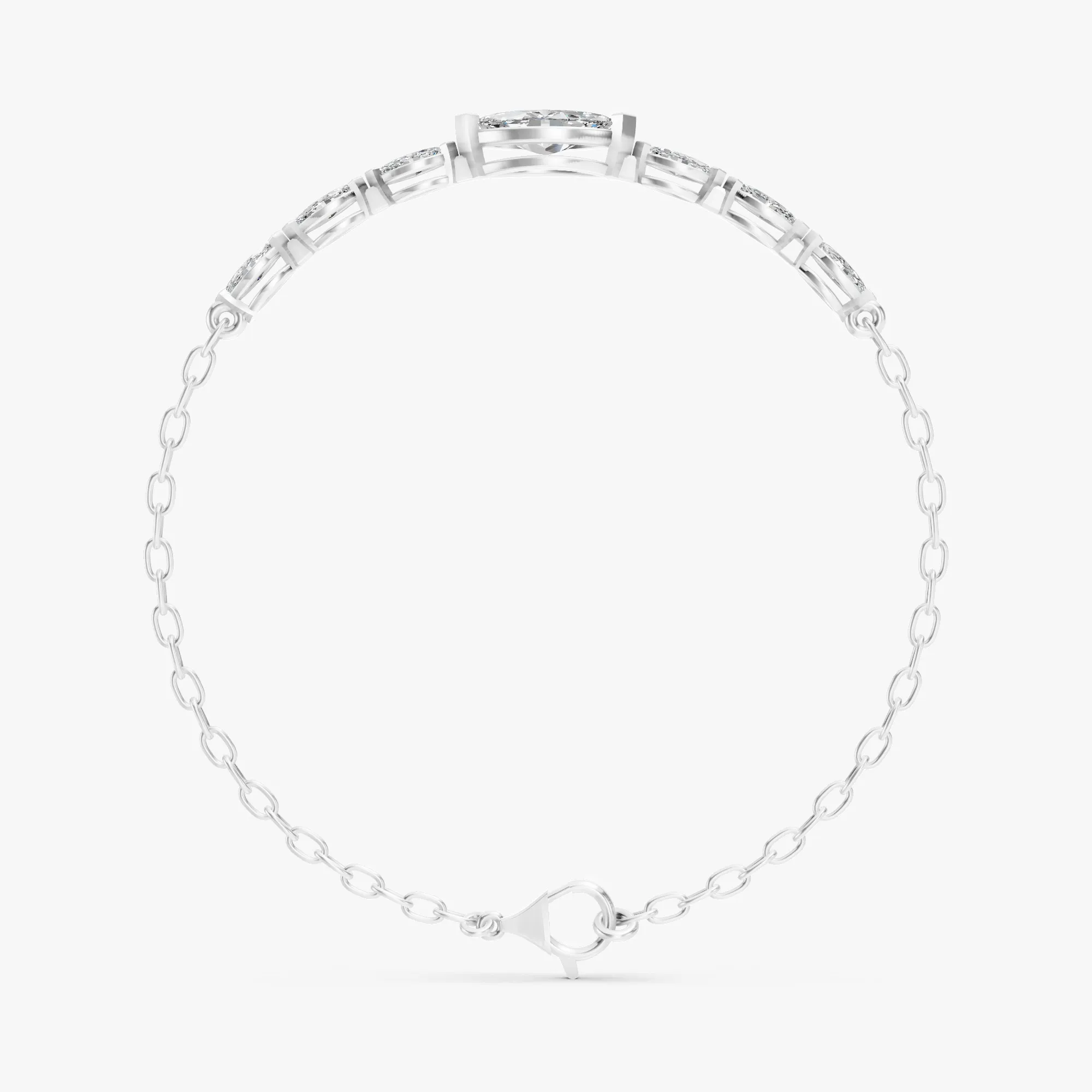Lyra station bracelet, view 2, enlarged
