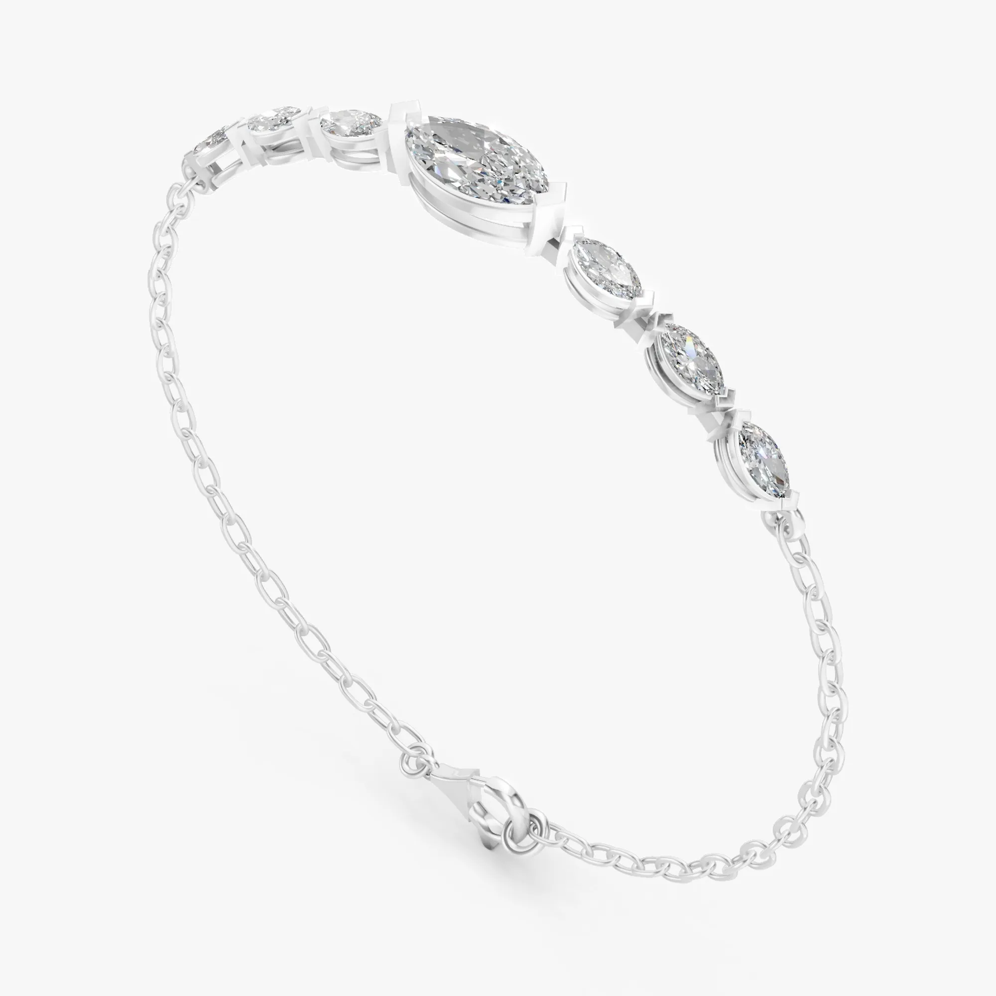 Lyra station bracelet, view 3, enlarged