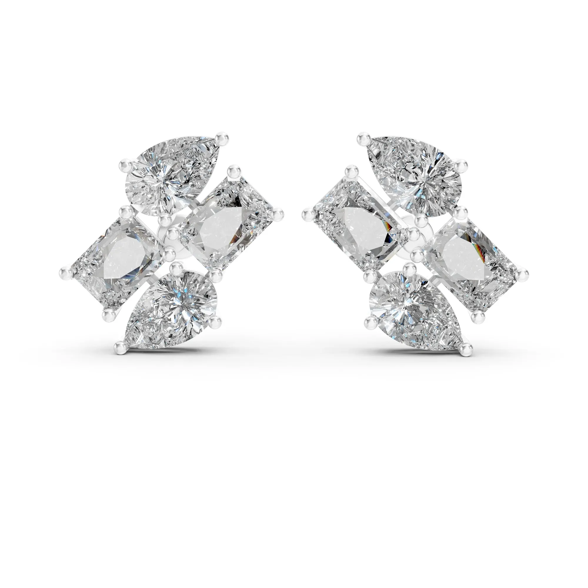 Cirrus mixed cut studs, view 1, enlarged