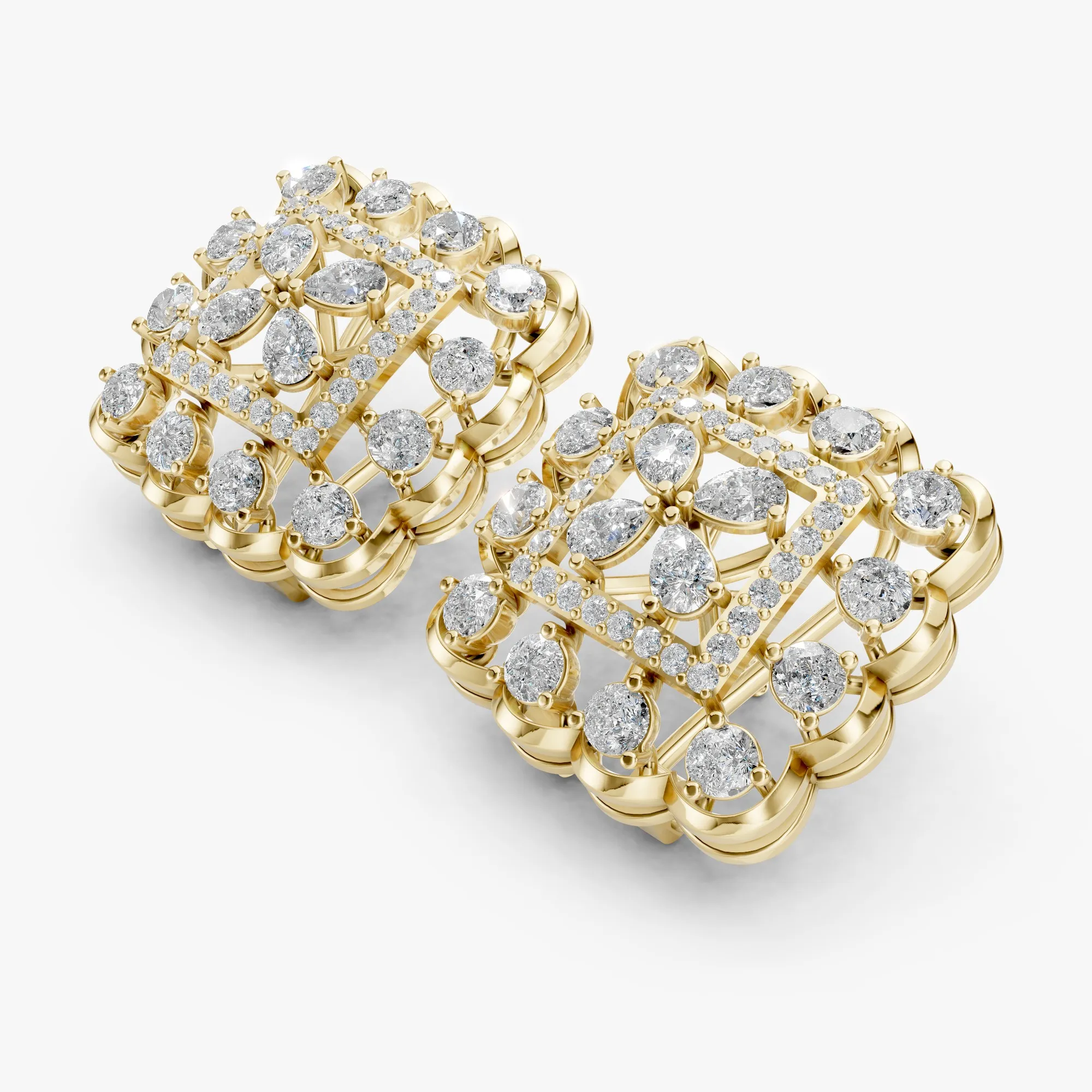 Astra cluster studs, view 1, enlarged