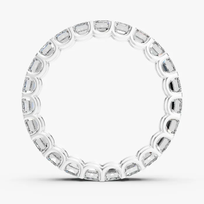 Orion emerald eternity band, view 2