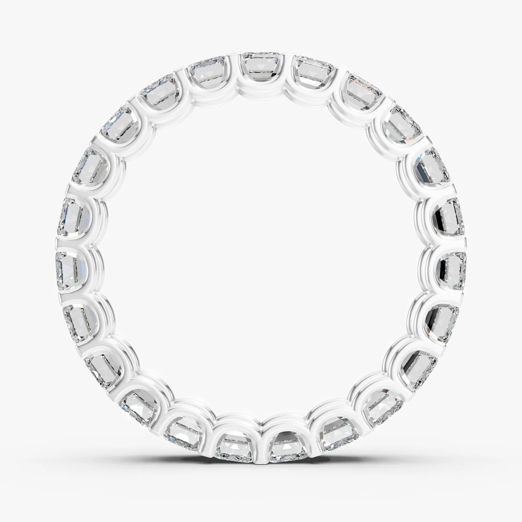 Orion emerald eternity band, view 2, enlarged