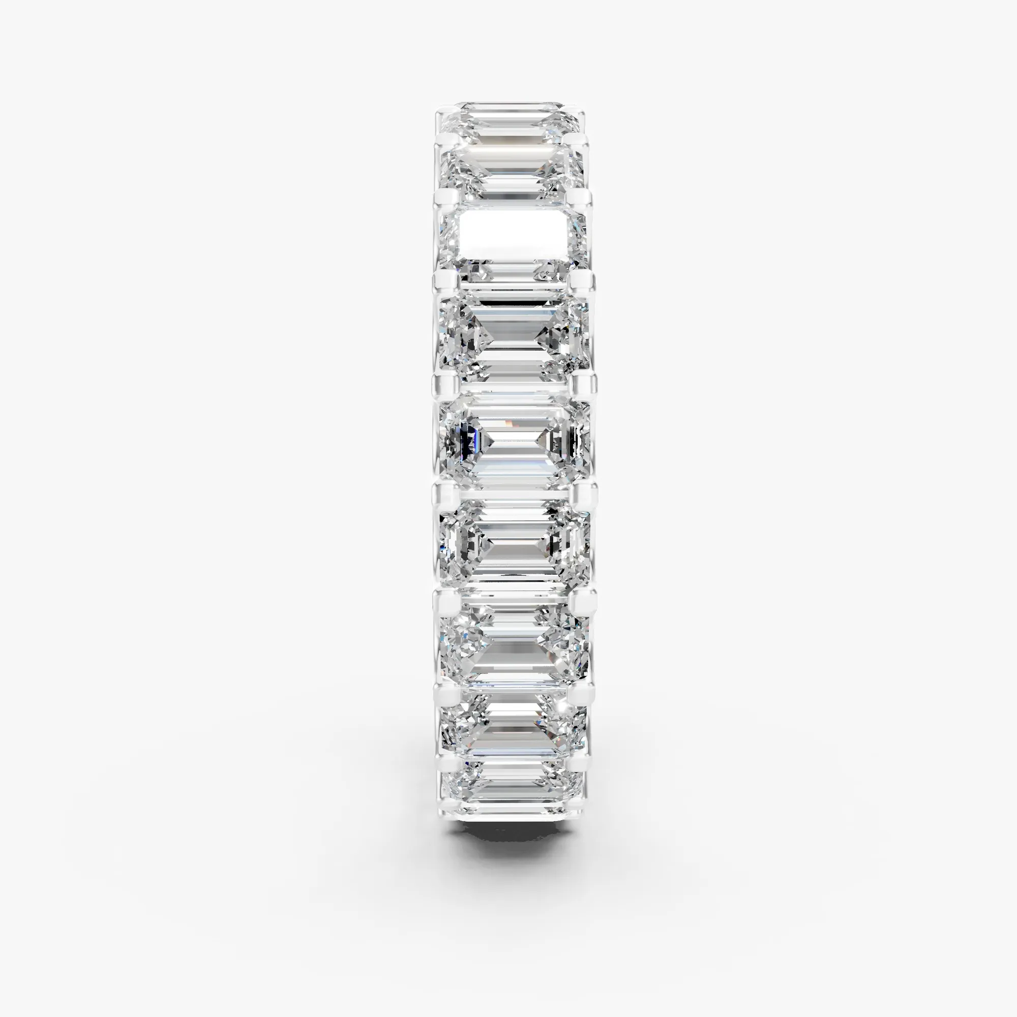 Orion emerald eternity band, view 4, enlarged