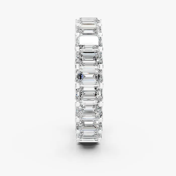 Orion emerald eternity band, view 4