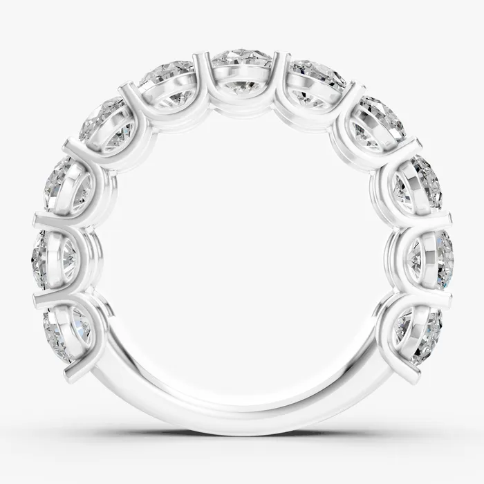 Caelum half-eternity band, view 2