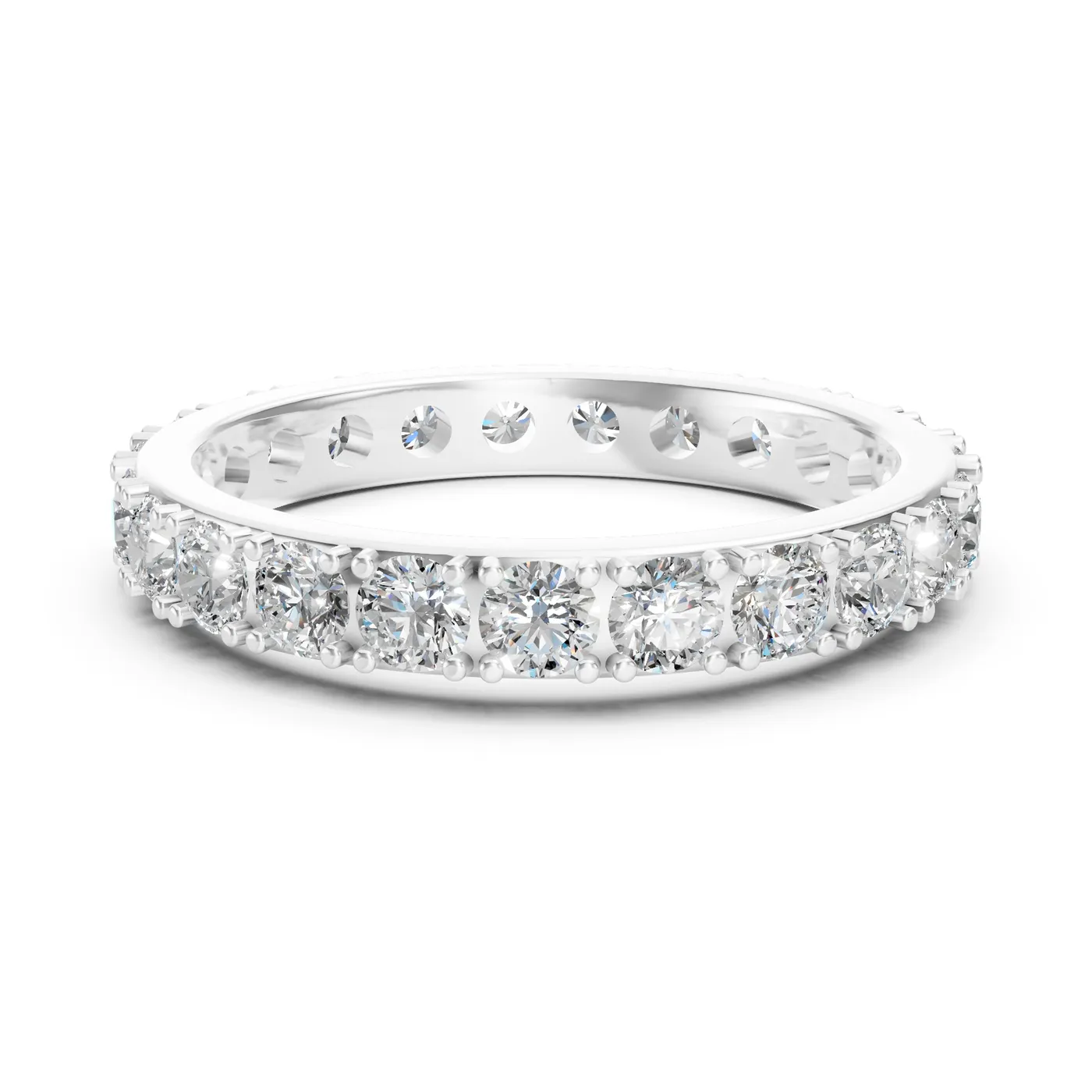 Orion stacking band, 14k white gold