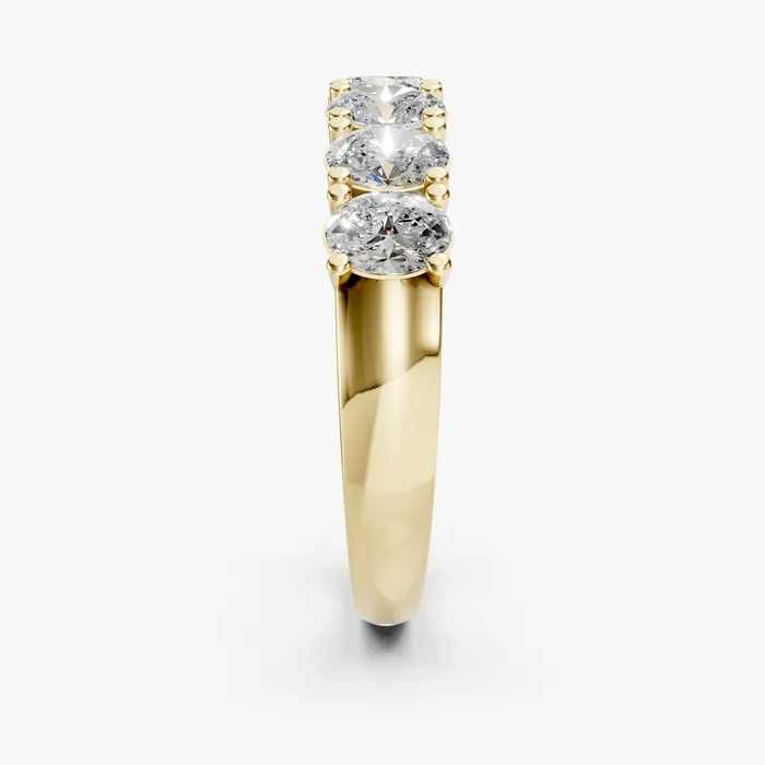 Caelum half-eternity oval band, view 4