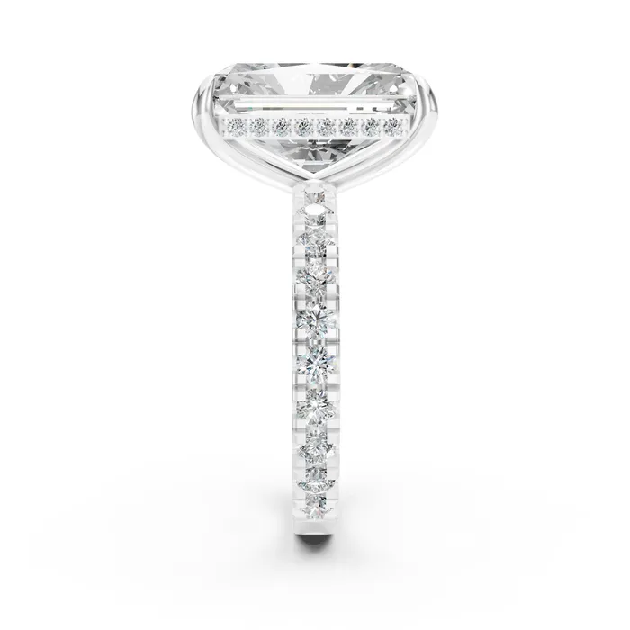 Aura radiant solitaire ring, view 4