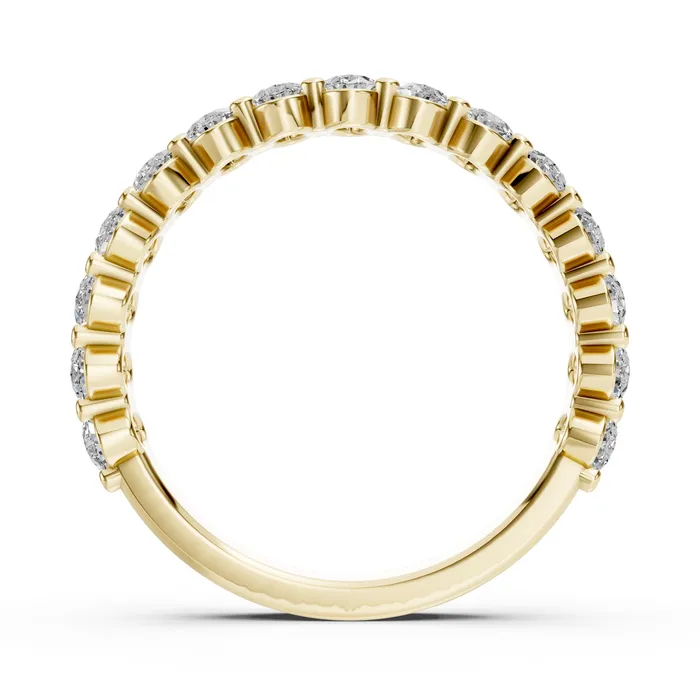 Caelum half-eternity petite band, view 2