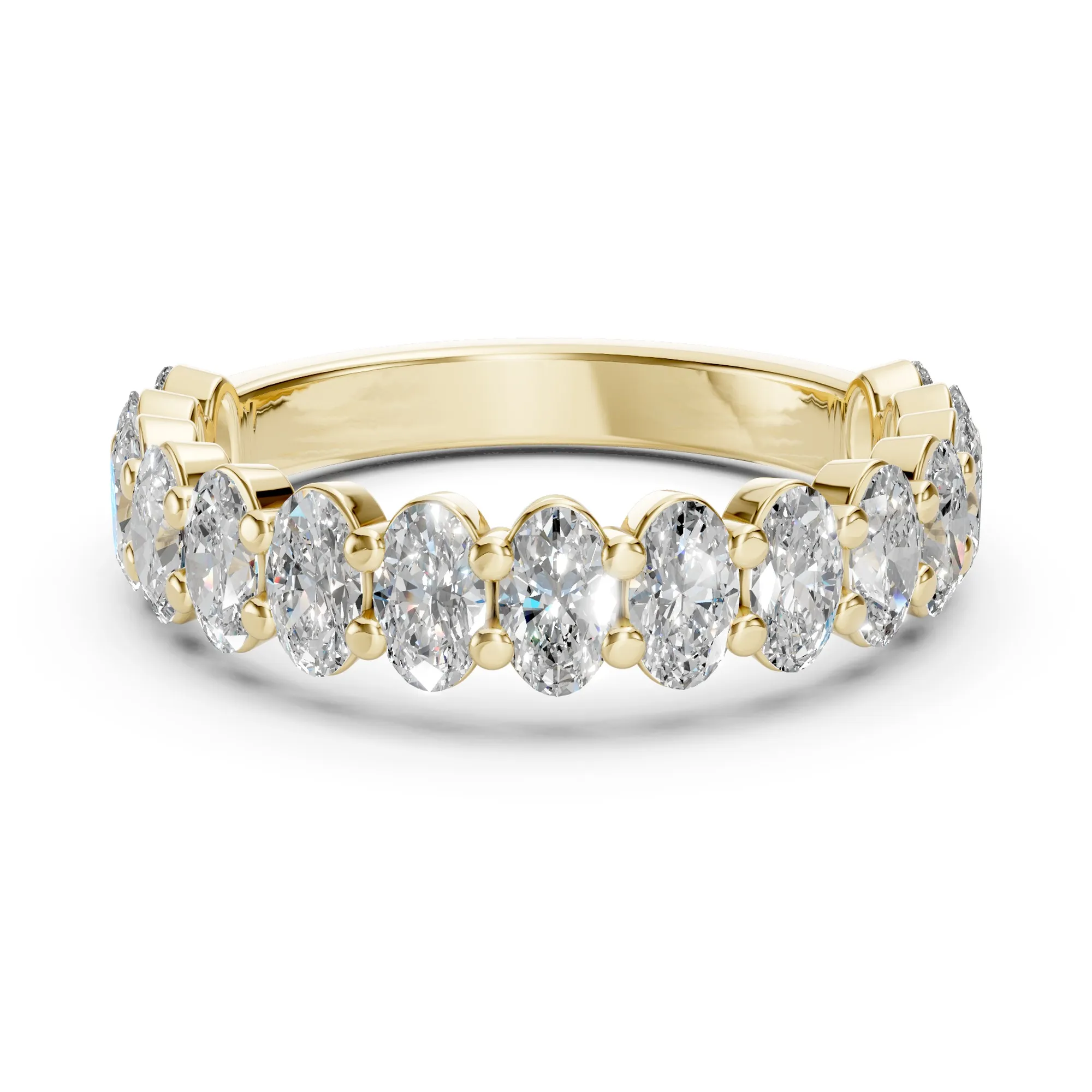 Caelum half-eternity petite band, view 3, enlarged