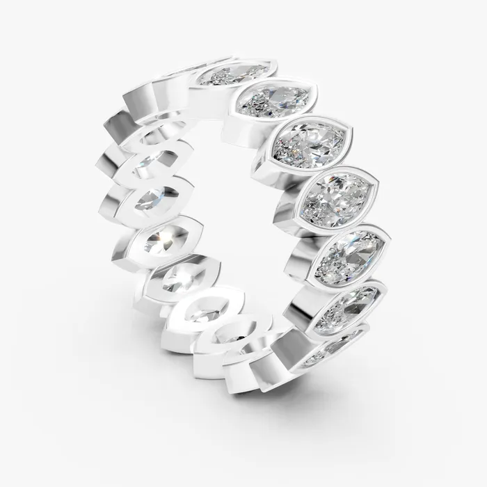 Caelum marquise eternity band, view 3