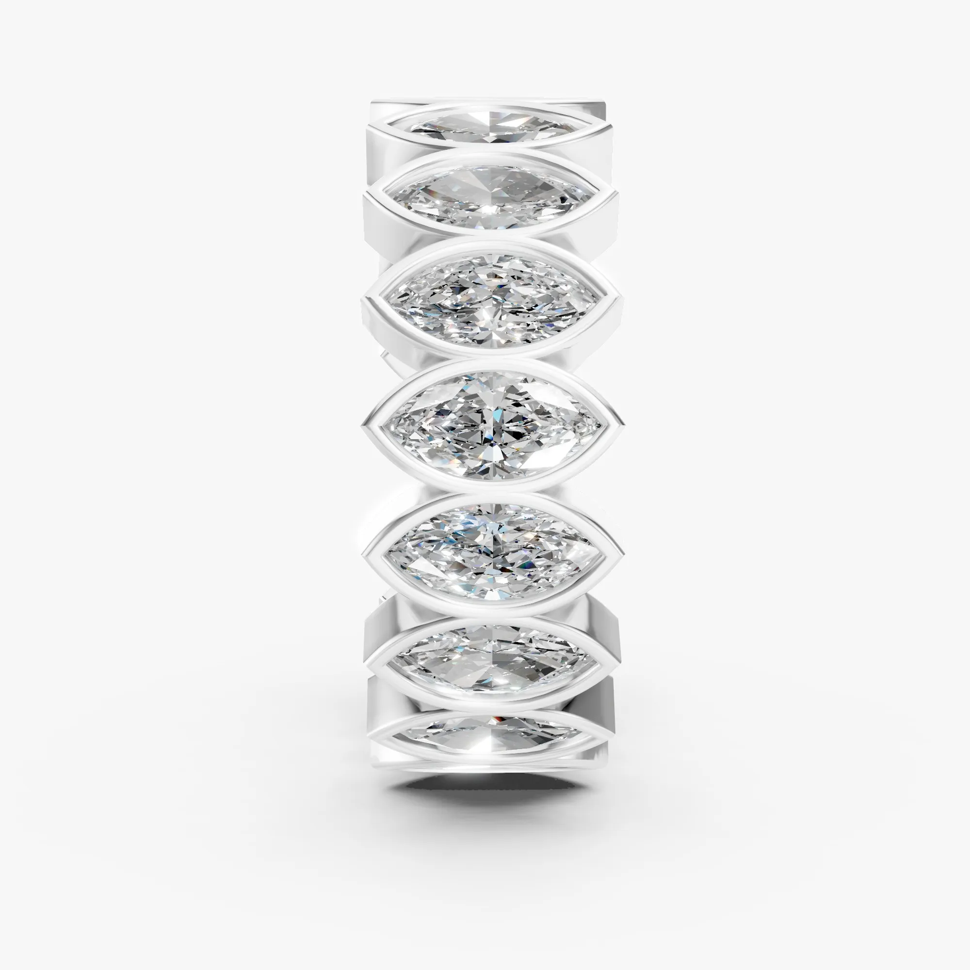 Caelum marquise eternity band, view 4, enlarged