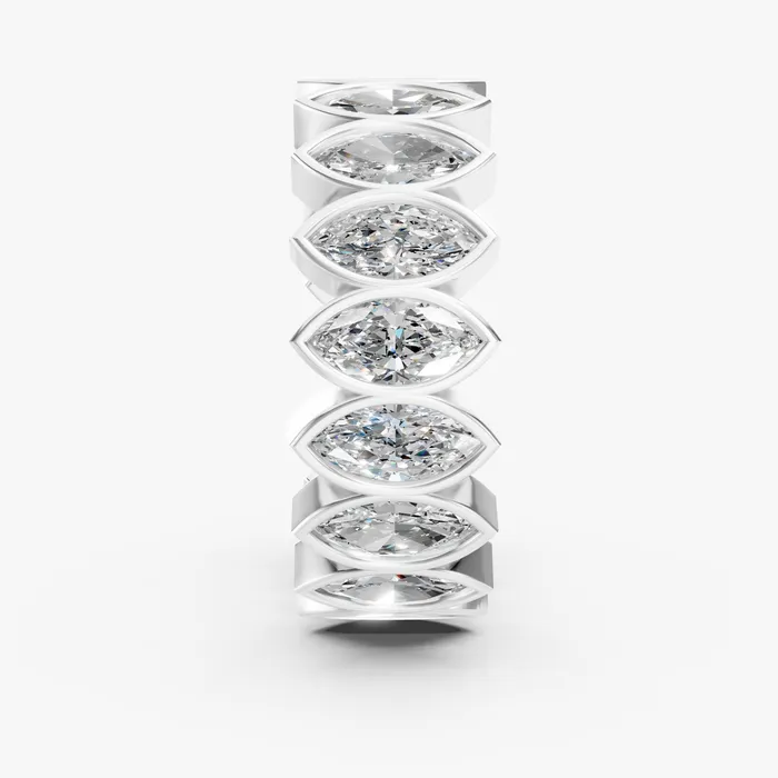 Caelum marquise eternity band, view 4