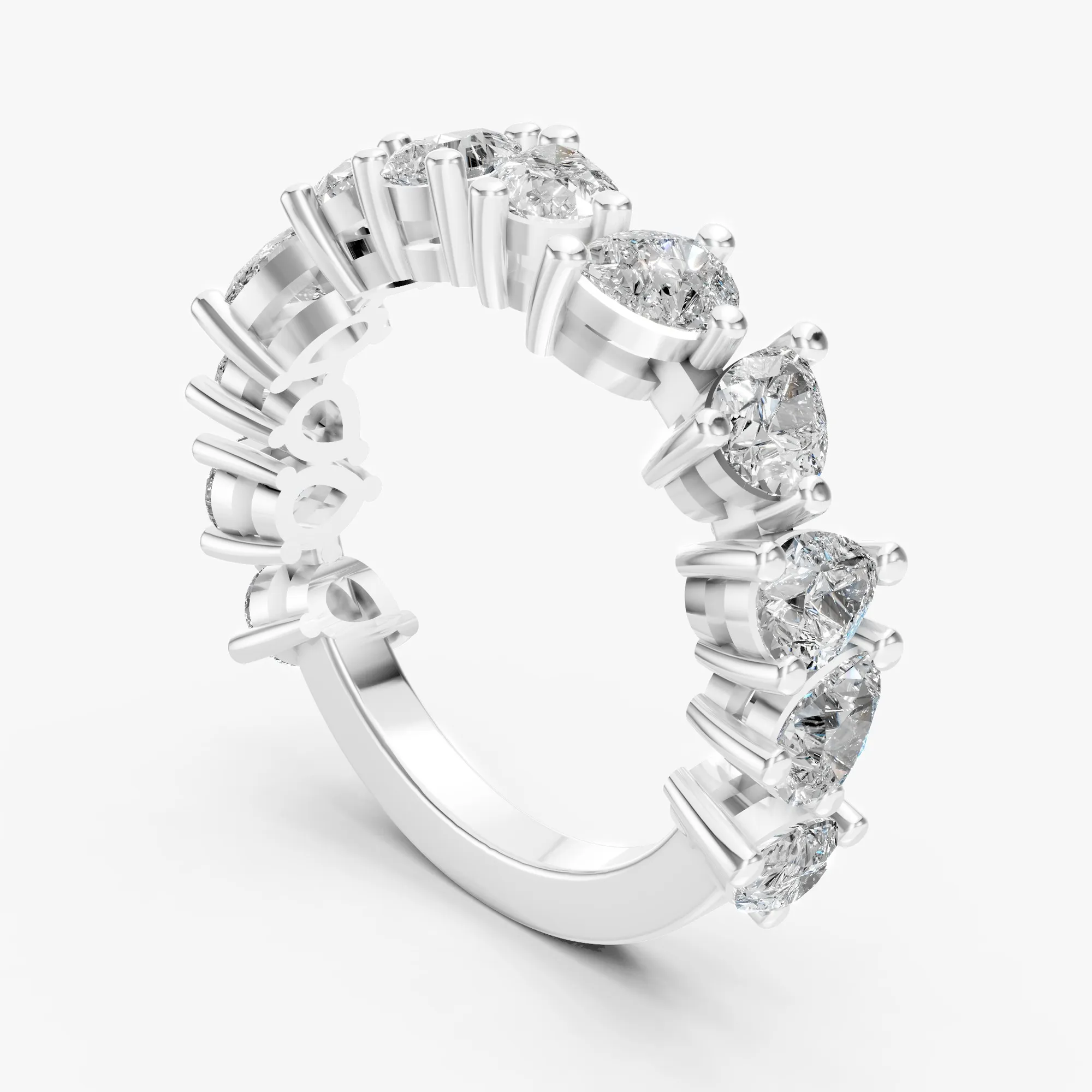 Constellation half-eternity band, view 2, enlarged