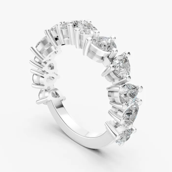 Constellation half-eternity band, view 2