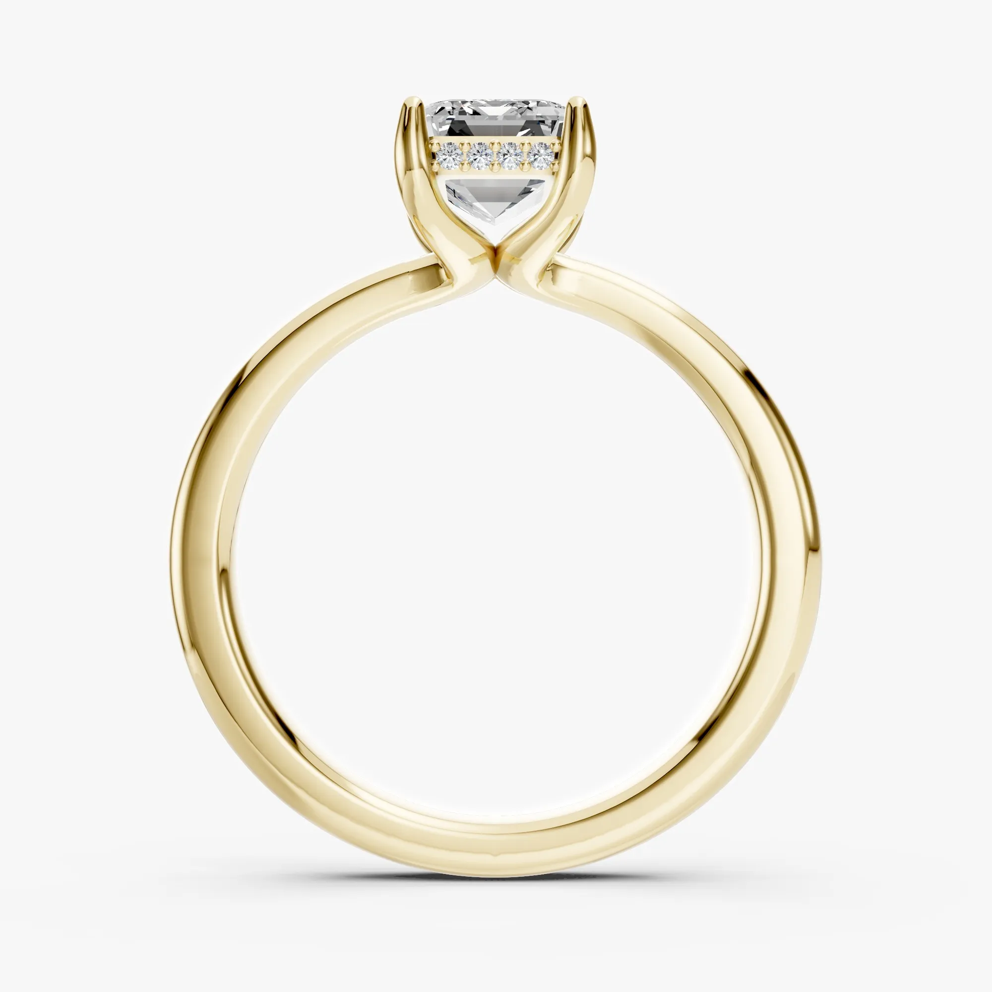 Alba emerald solitaire ring, view 2, enlarged
