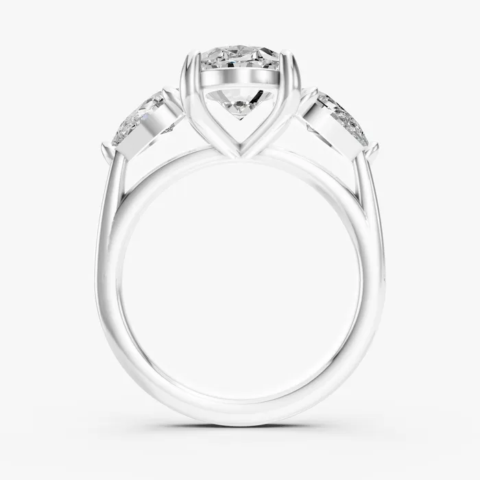 Regalia three stone ring, view 2