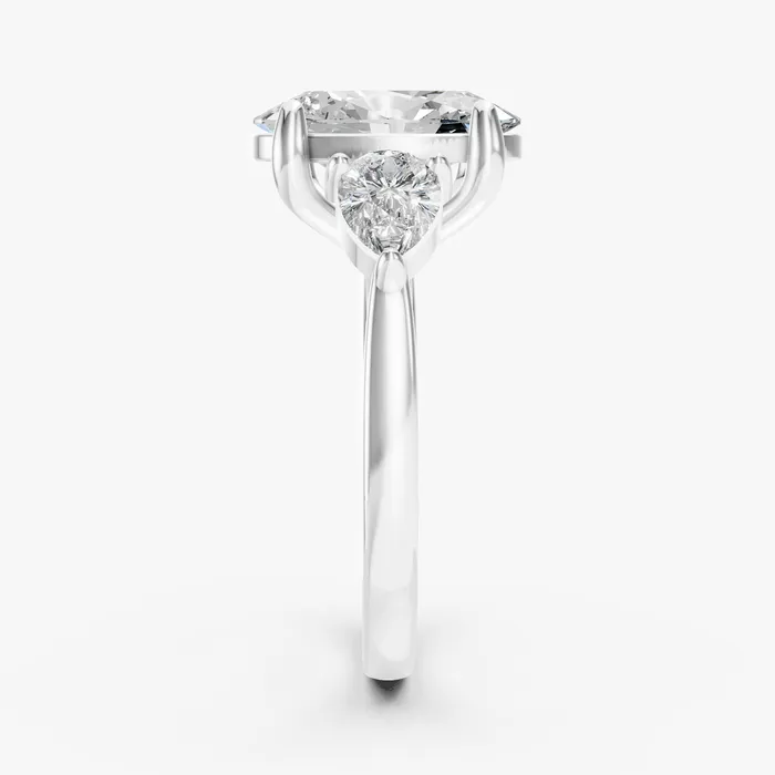 Regalia three stone ring, view 4