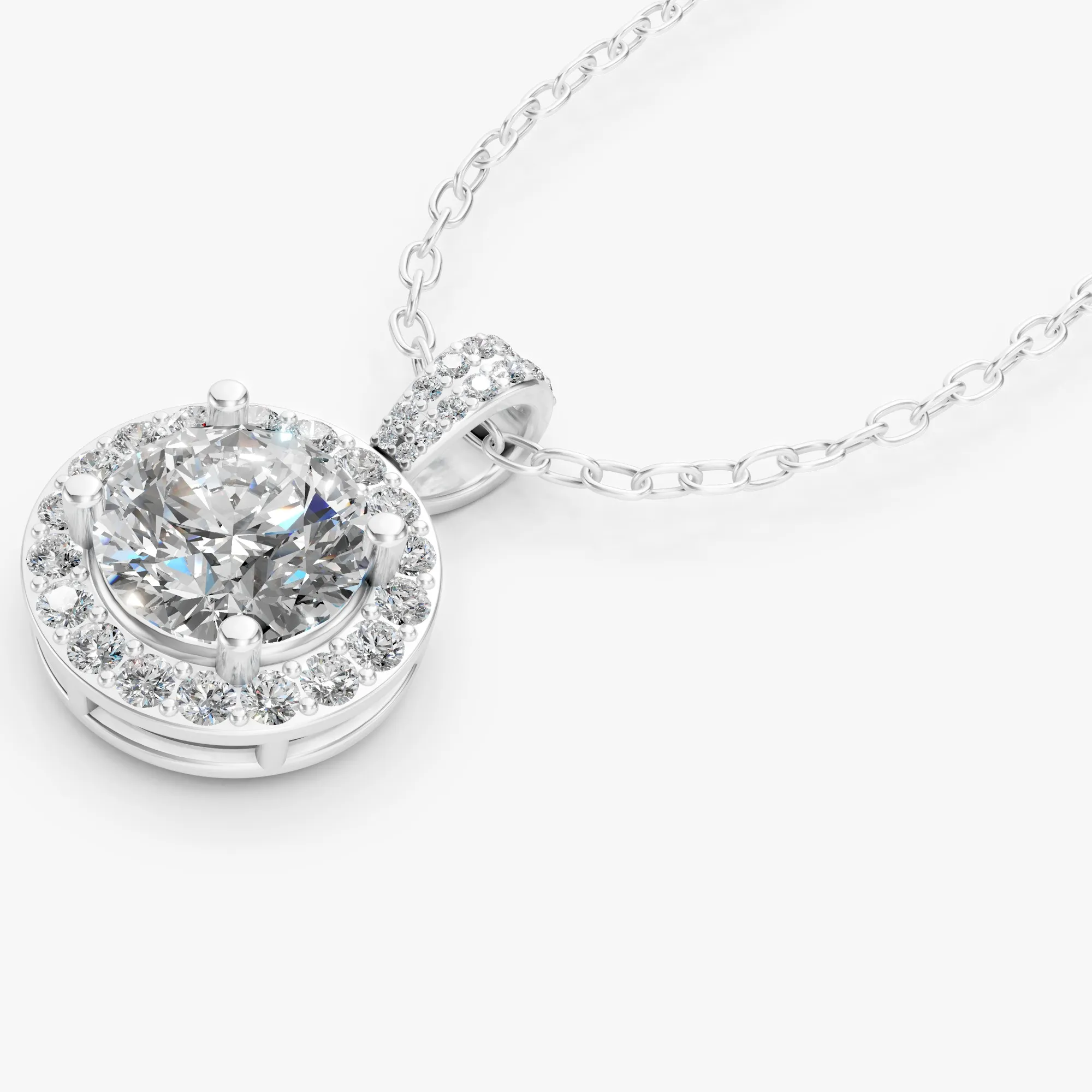 Aura grandiose round pendant, view 2, enlarged