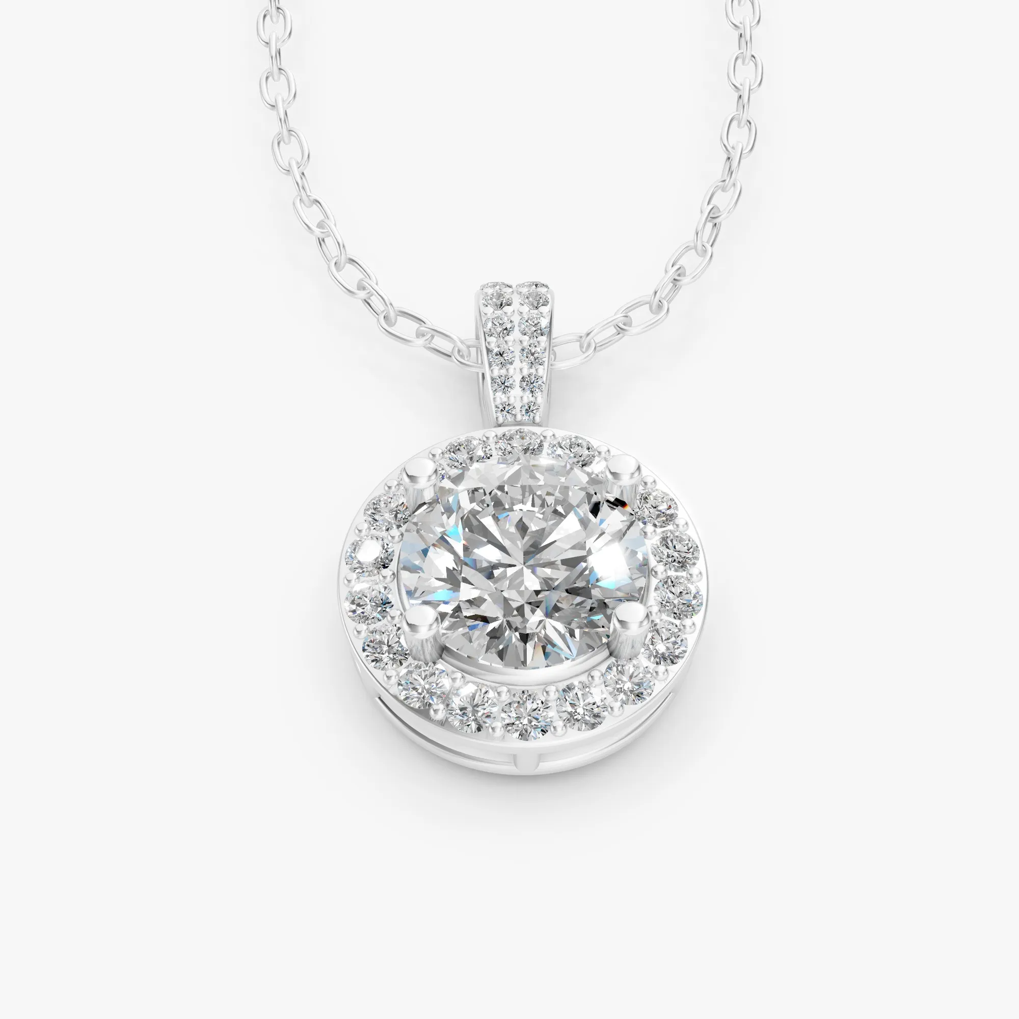 Aura grandiose round pendant, view 1, enlarged