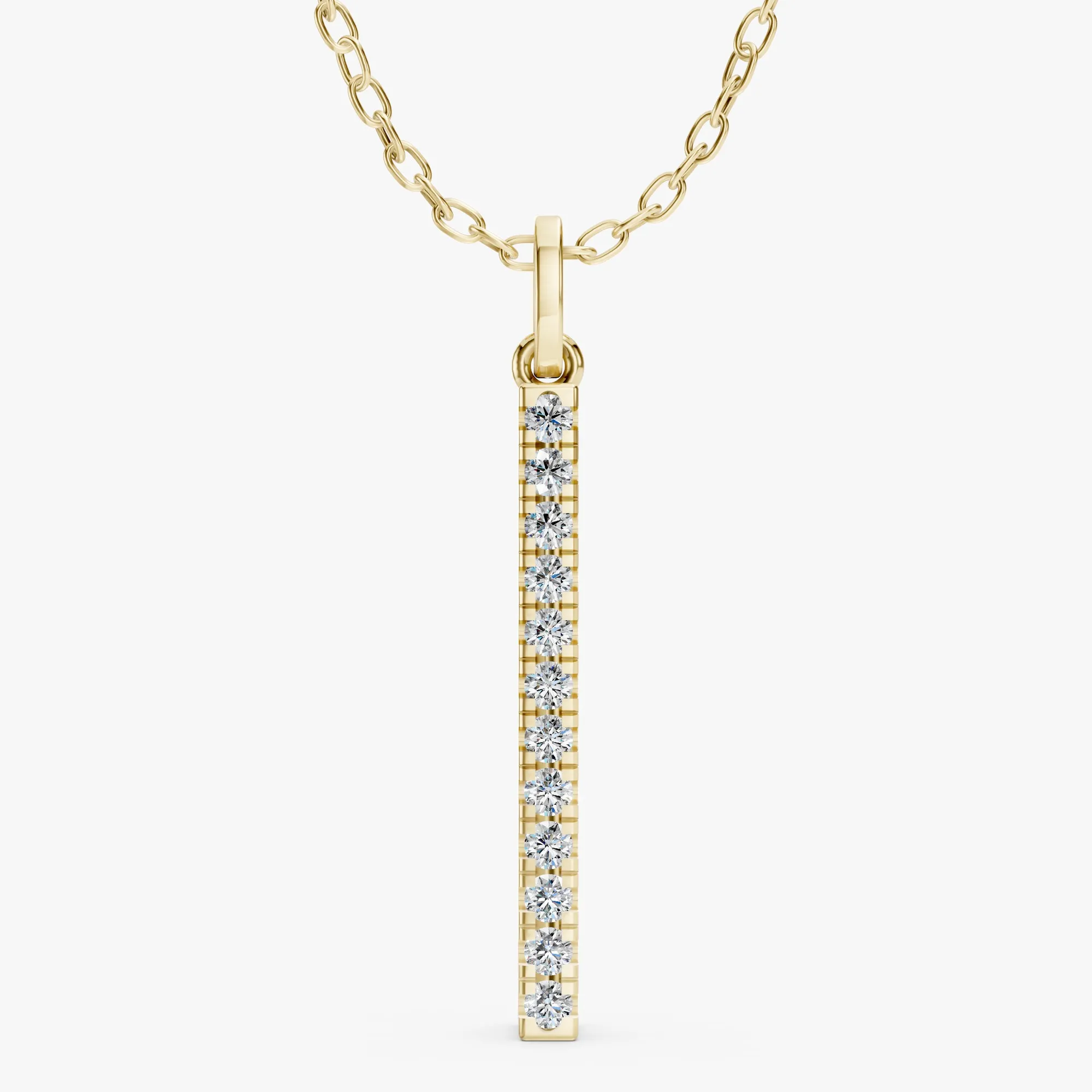 Bar round pendant, view 2, enlarged