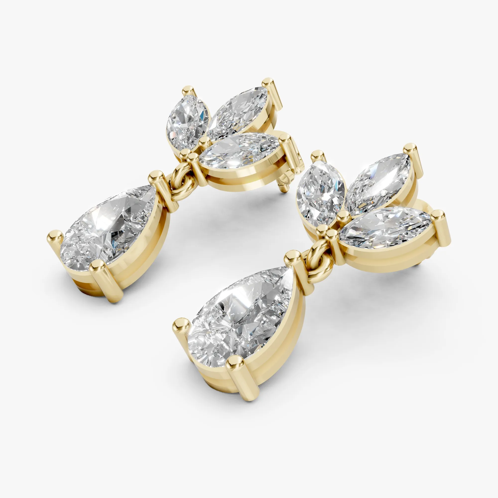 Zenith pear-marquise drops, view 1, enlarged