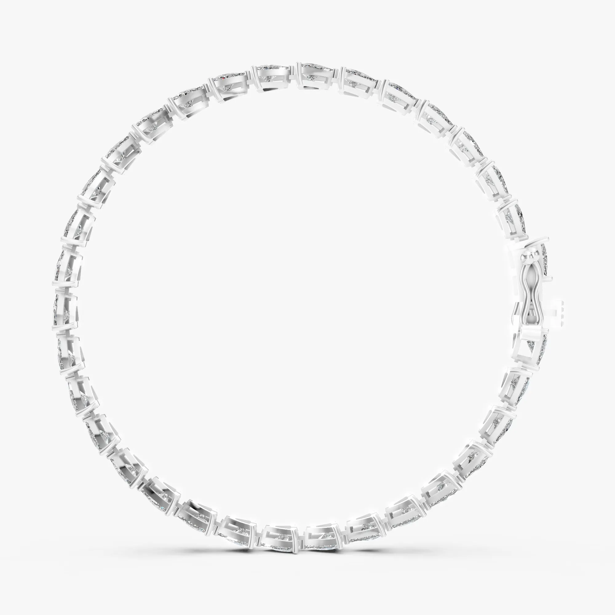 Arrow tennis bracelet, view 2, enlarged