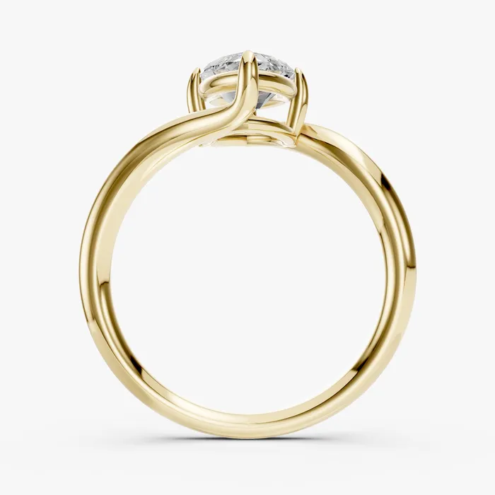 Alba marquise solitaire ring, view 2