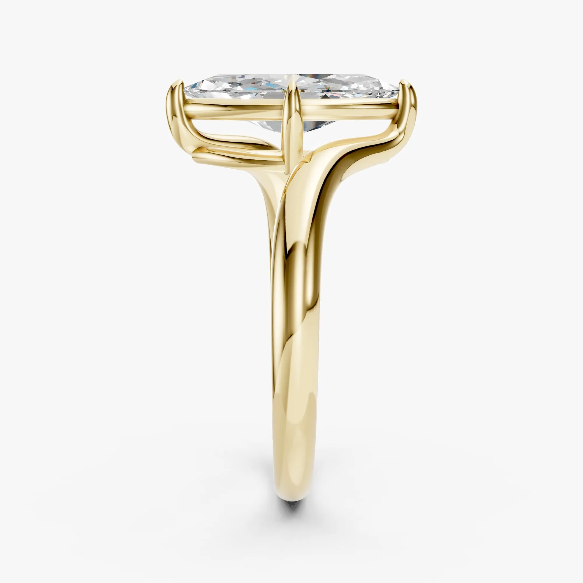 Alba marquise solitaire ring, view 4, enlarged