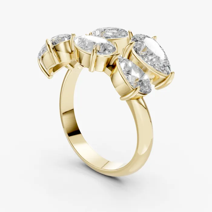 Arrow cocktail ring, view 2