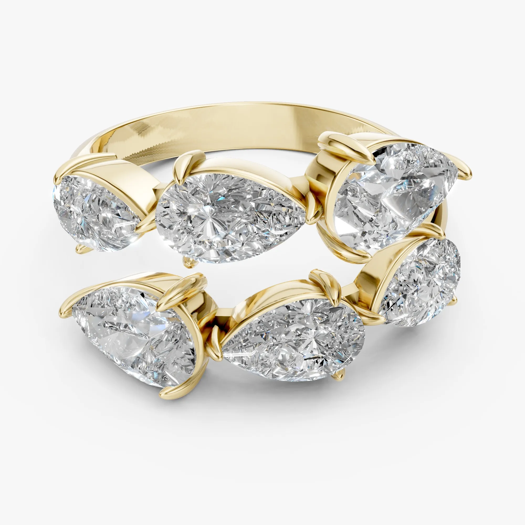 Arrow cocktail ring, view 1, enlarged