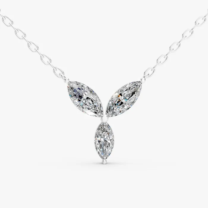 Zenith marquise pendant, view 2
