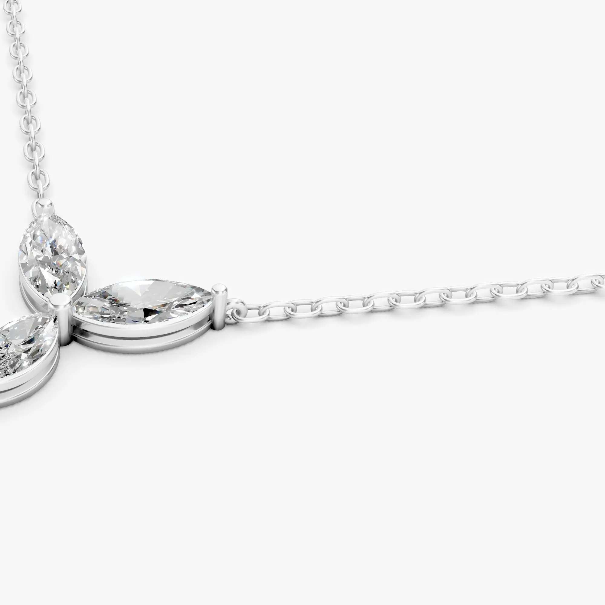 Zenith marquise pendant, view 3, enlarged
