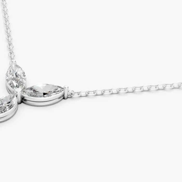 Zenith marquise pendant, view 3